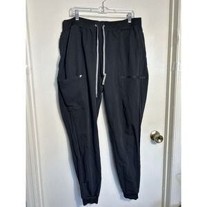 Fabletics Black Cargo Jogger Pants Women's Size XXL / 1X Tall Tapered Pockets